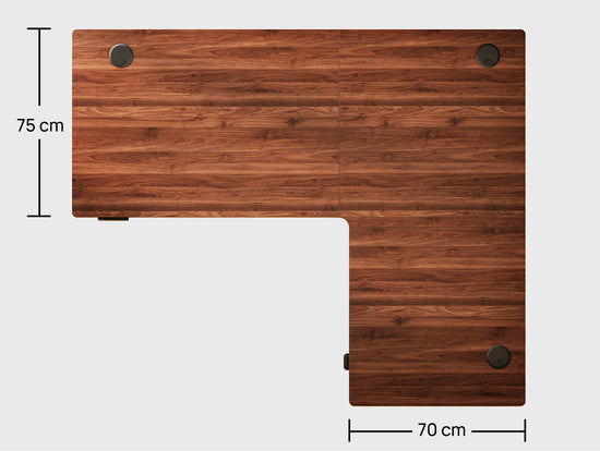 75cm Main Desk & 70cm Side Desk Depth