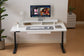 White Vernal Core3 Standing Desk with Black Frame-1