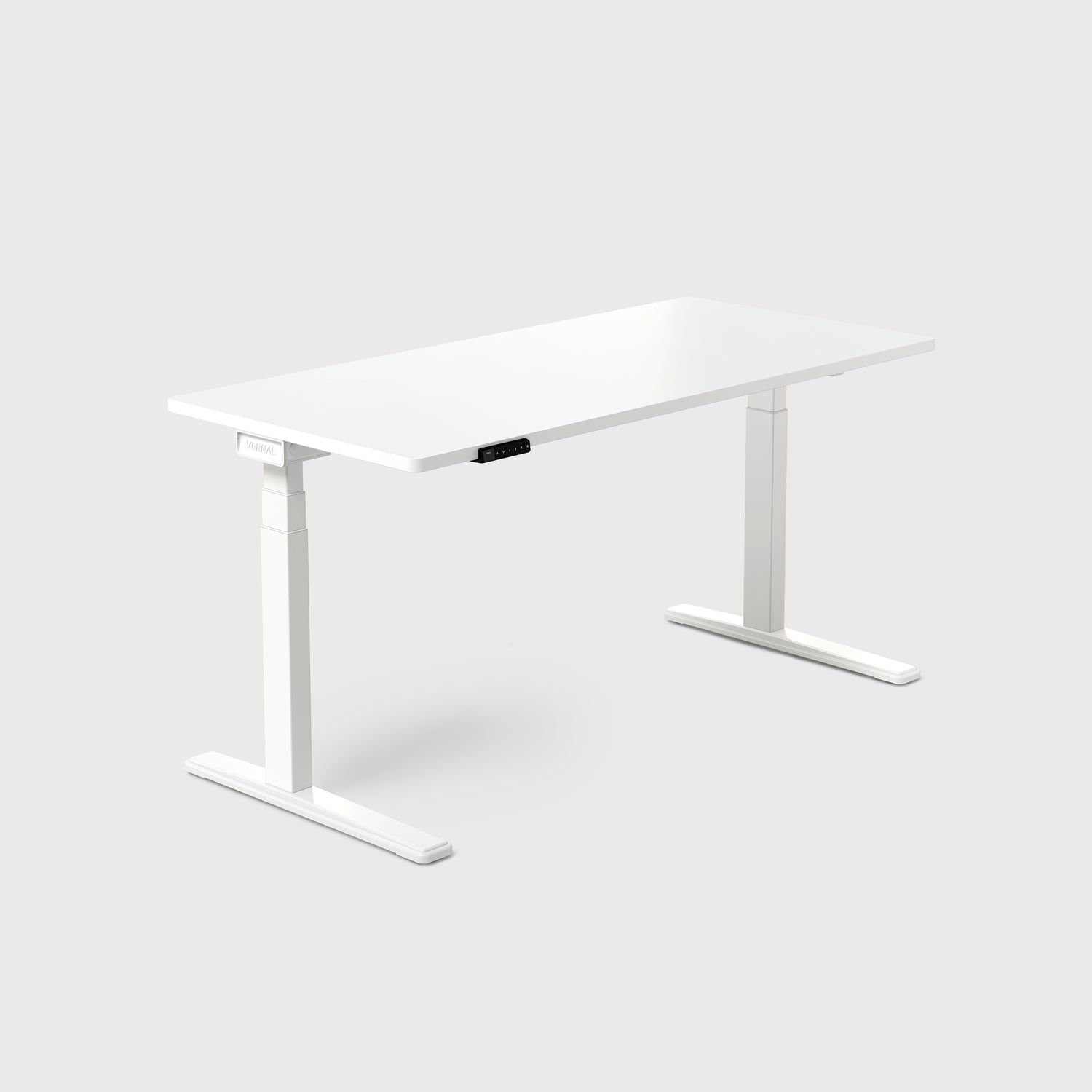 White Vernal Core3 Standing Desk with White Frame