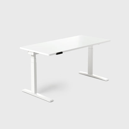 White Vernal Core3 Standing Desk with White Frame