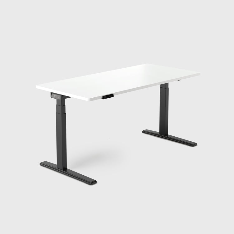 White Vernal Core3 Standing Desk with Black Frame