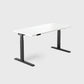 White Vernal Core3 Standing Desk with Black Frame