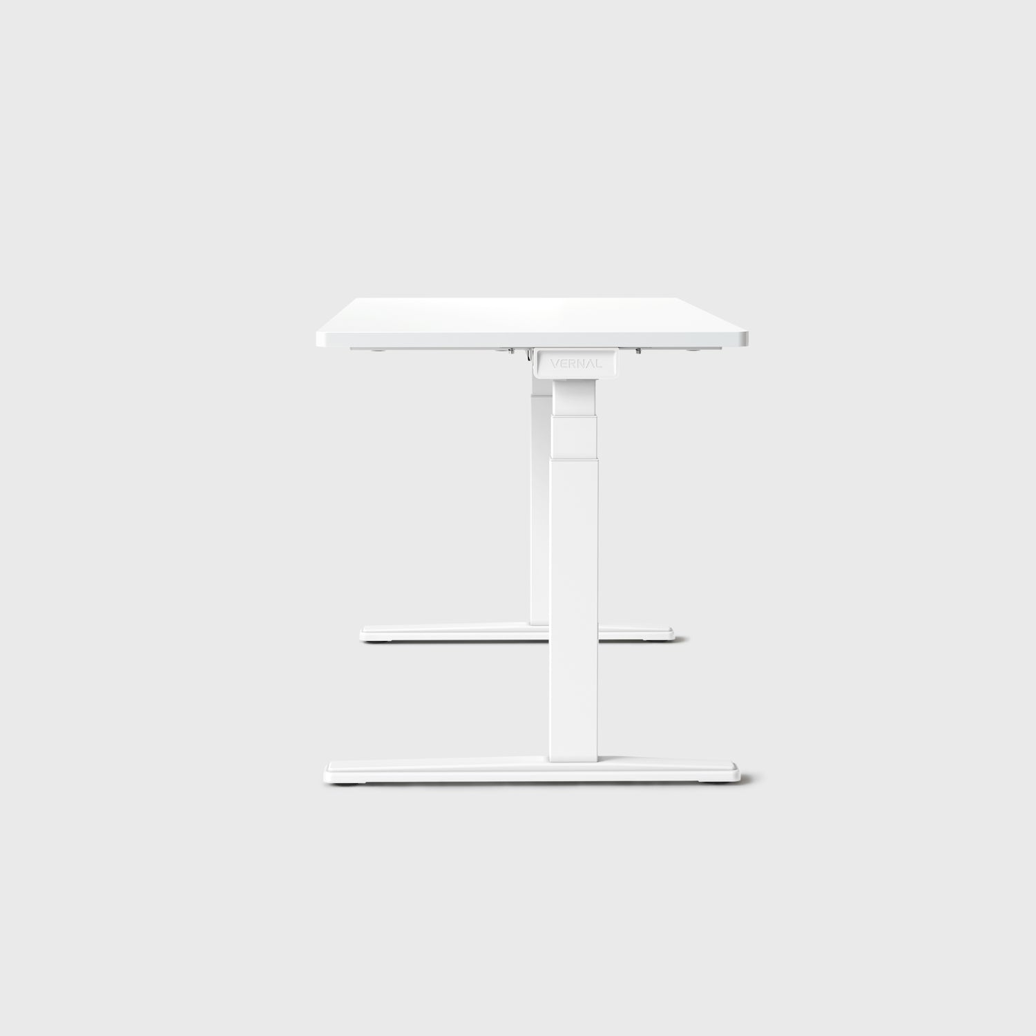 White Vernal Core3 Standing Desk with White Frame-2