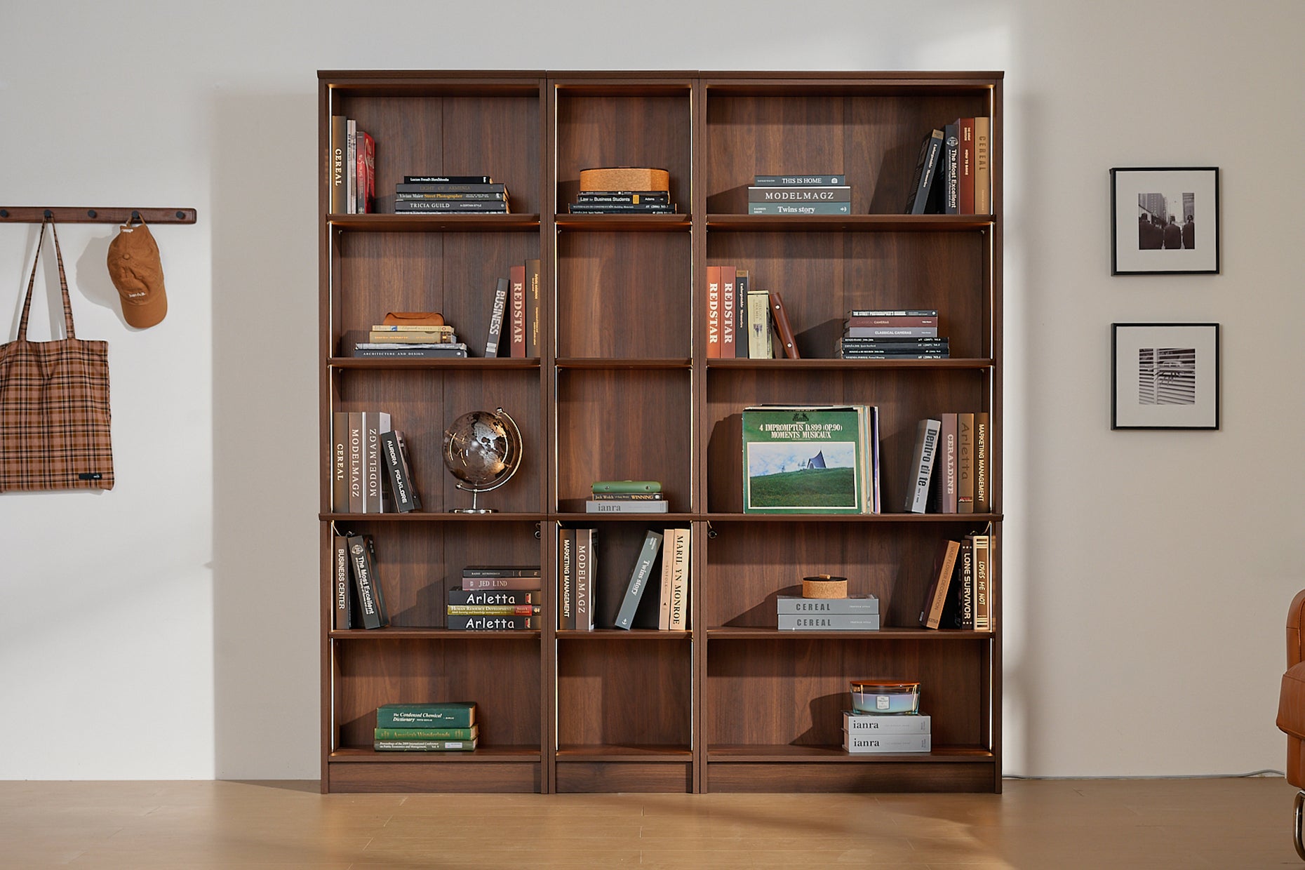 3 shelf bookcase