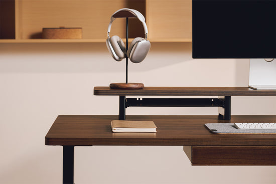 Desk Shelf with Sliding Tray