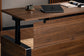 Laminate-Walnut Vernal Executive Standing Desk with panel-6