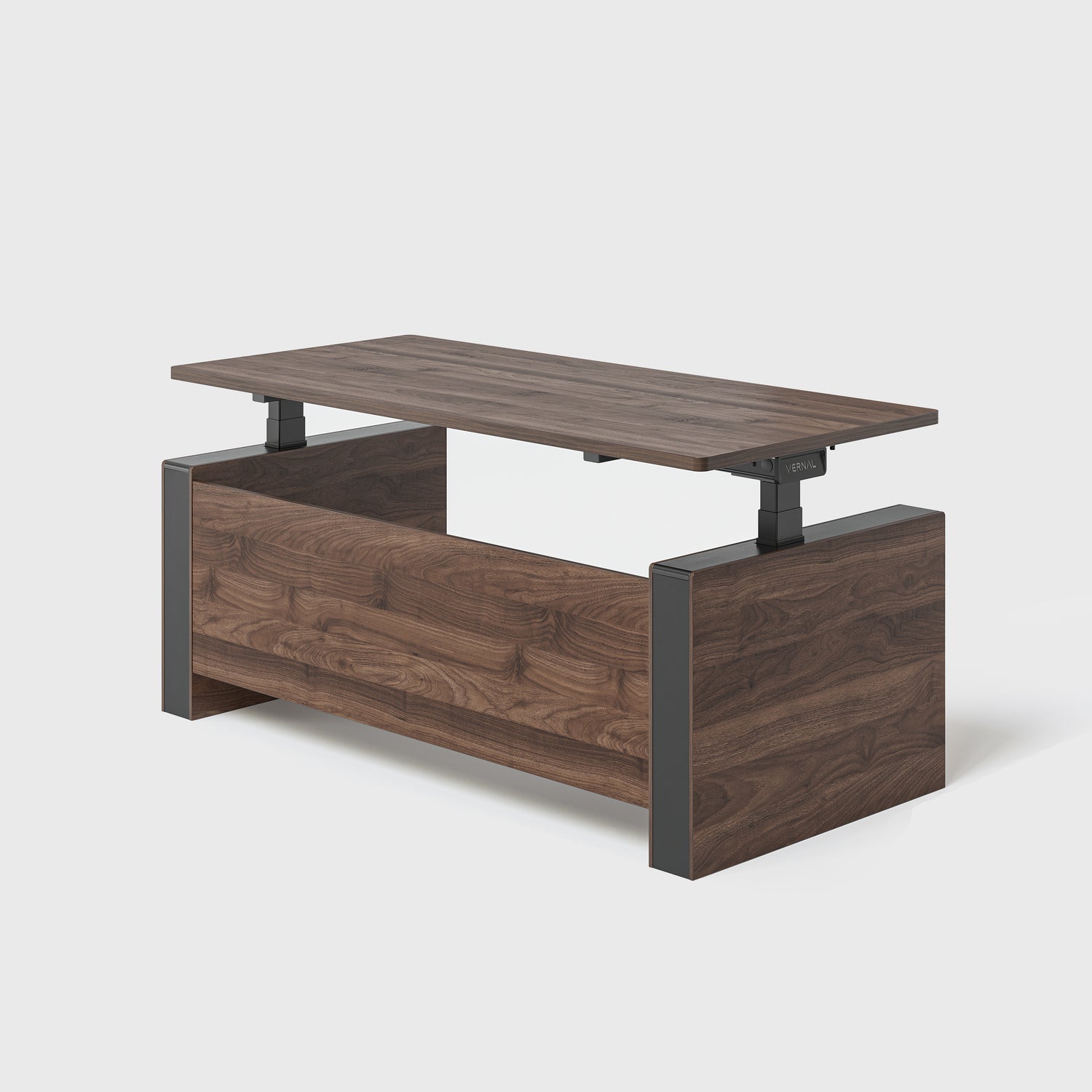 Laminate-Walnut Vernal Executive Standing Desk without panel-1