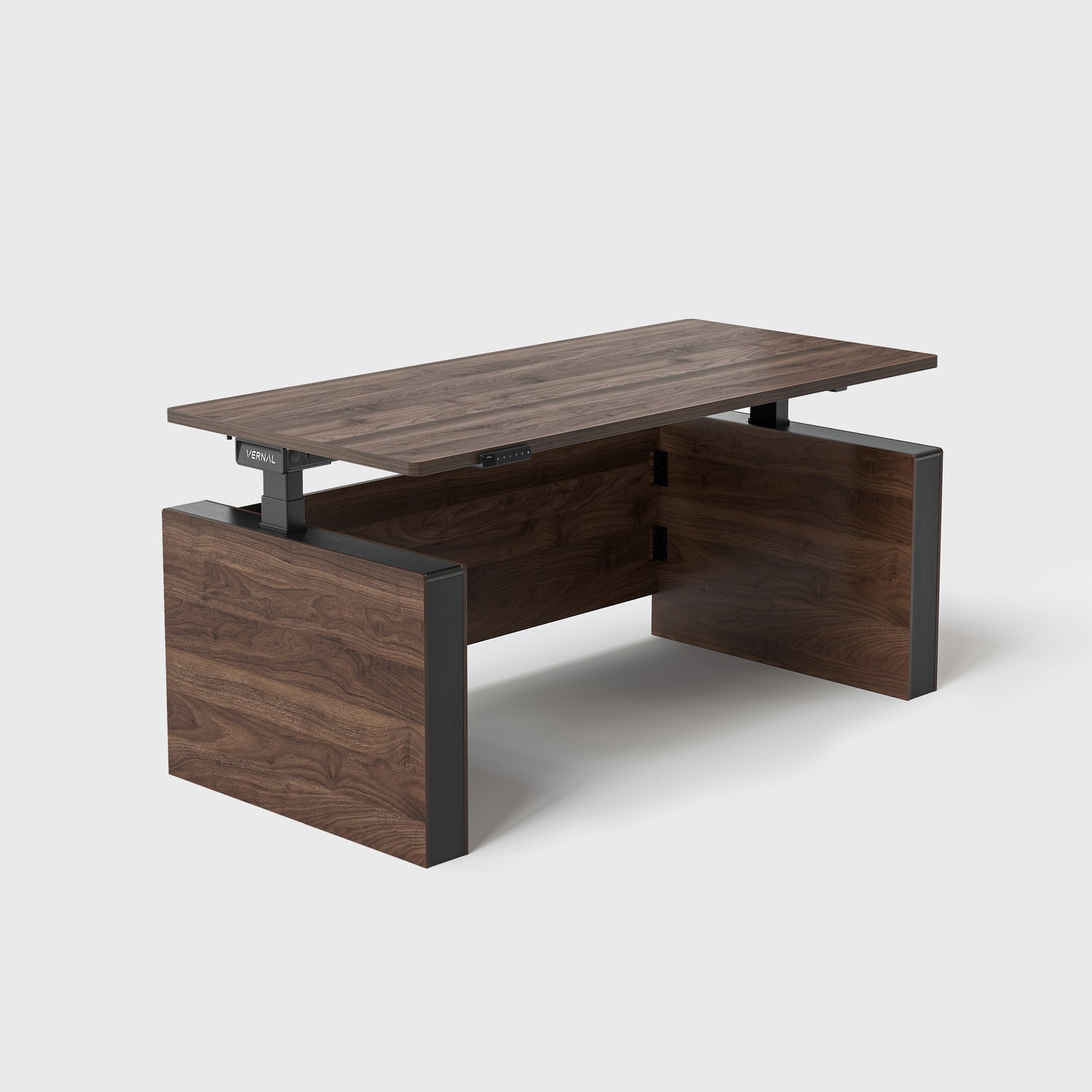 Laminate-Walnut Vernal Executive Standing Desk without panel-5