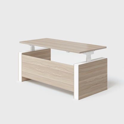 Laminate-light-Walnut Vernal Executive Standing Desk without panel-1