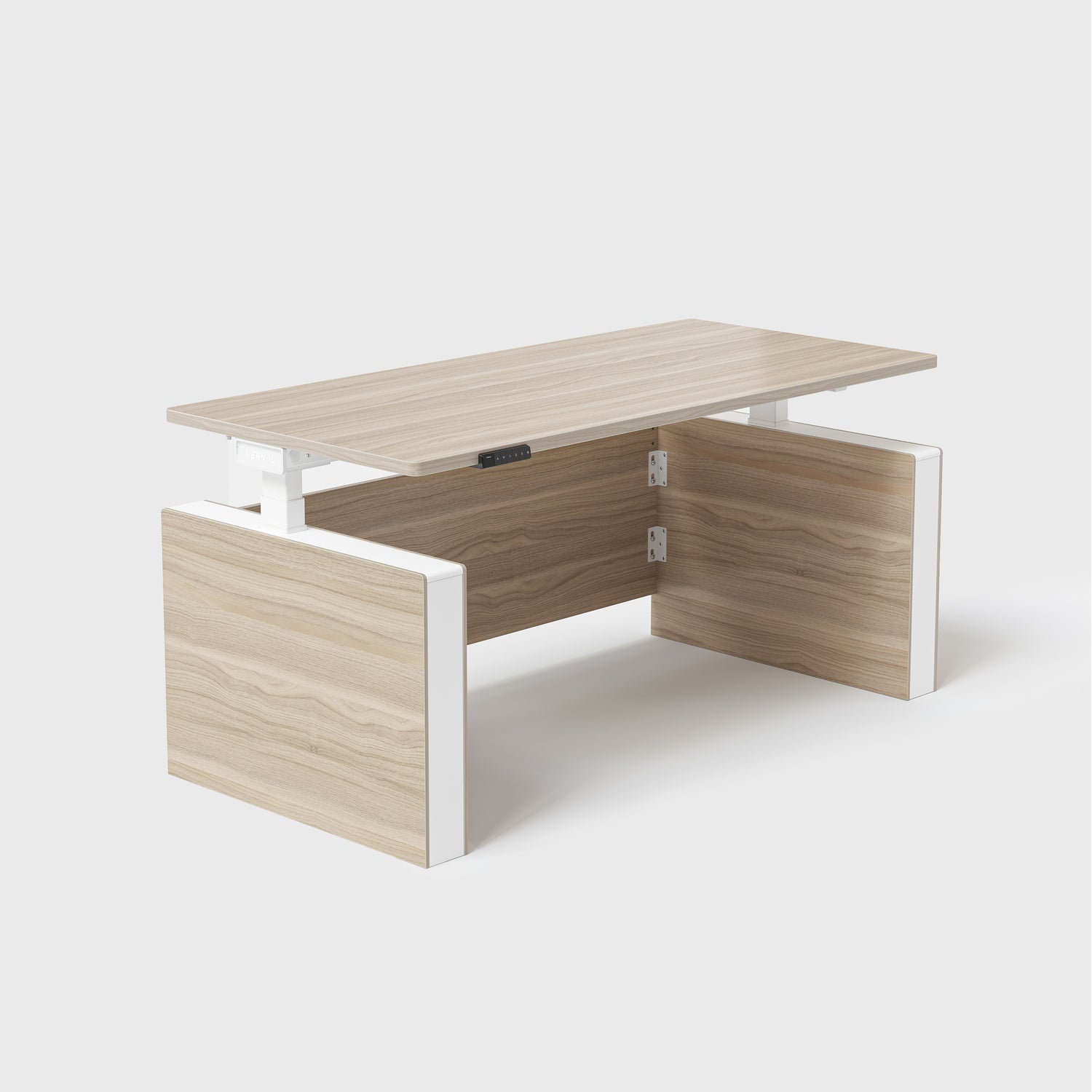 Laminate-light-Walnut Vernal Executive Standing Desk without panel-3