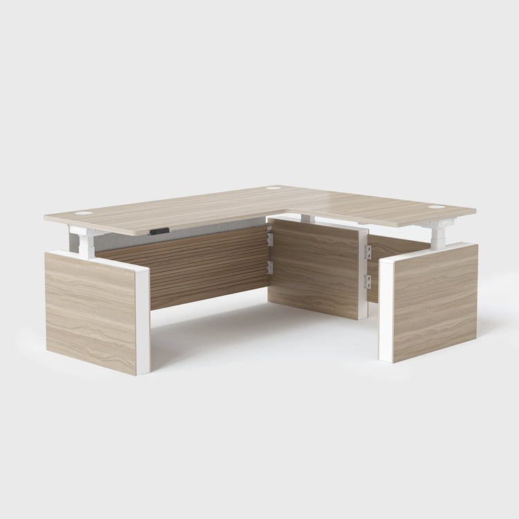 Laminate_Light_Walnut Vernal Executive Standing Desk Right With Panel-3