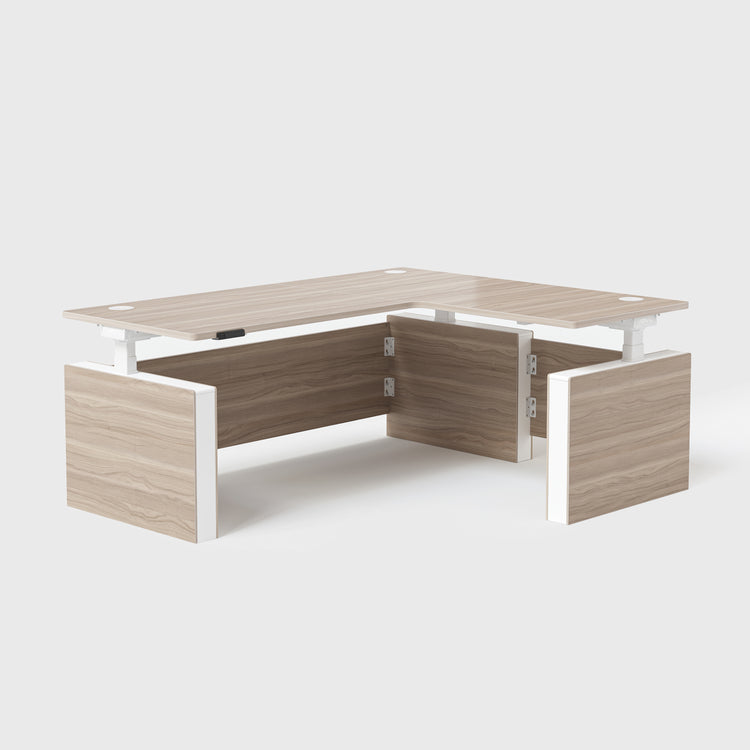 Laminate_Light_Walnut Vernal Executive Standing Desk Right Without Panel-5