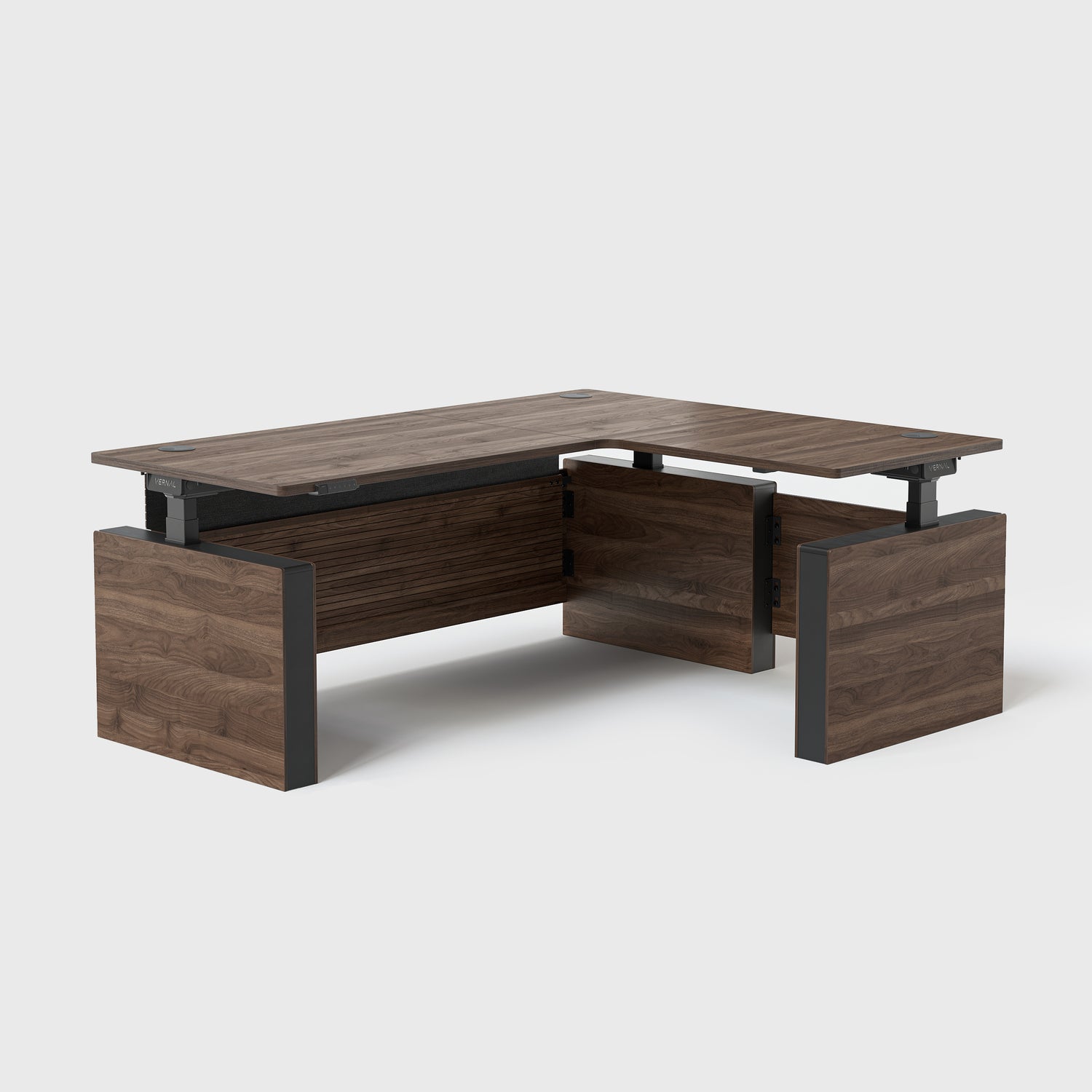 Laminate_Walnut Vernal Executive Standing Desk Right With Panel-3