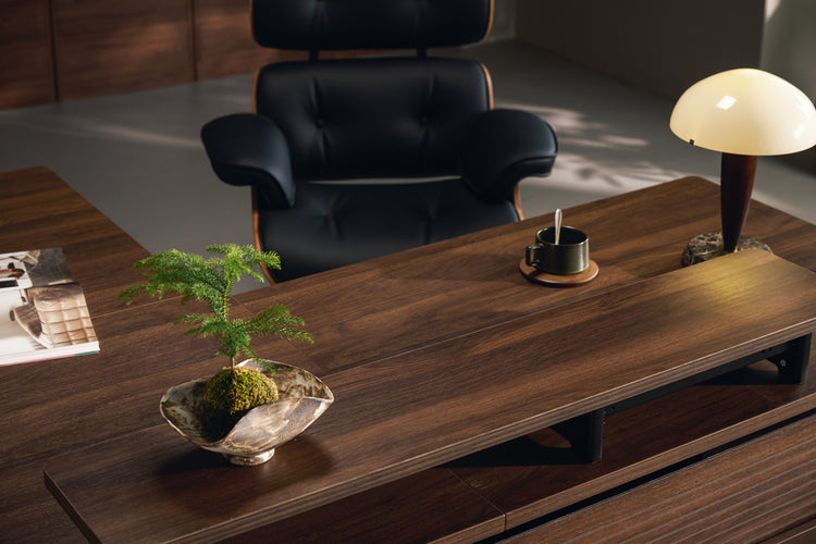 Laminate_Walnut Vernal Executive Standing Desk Right With Panel-8