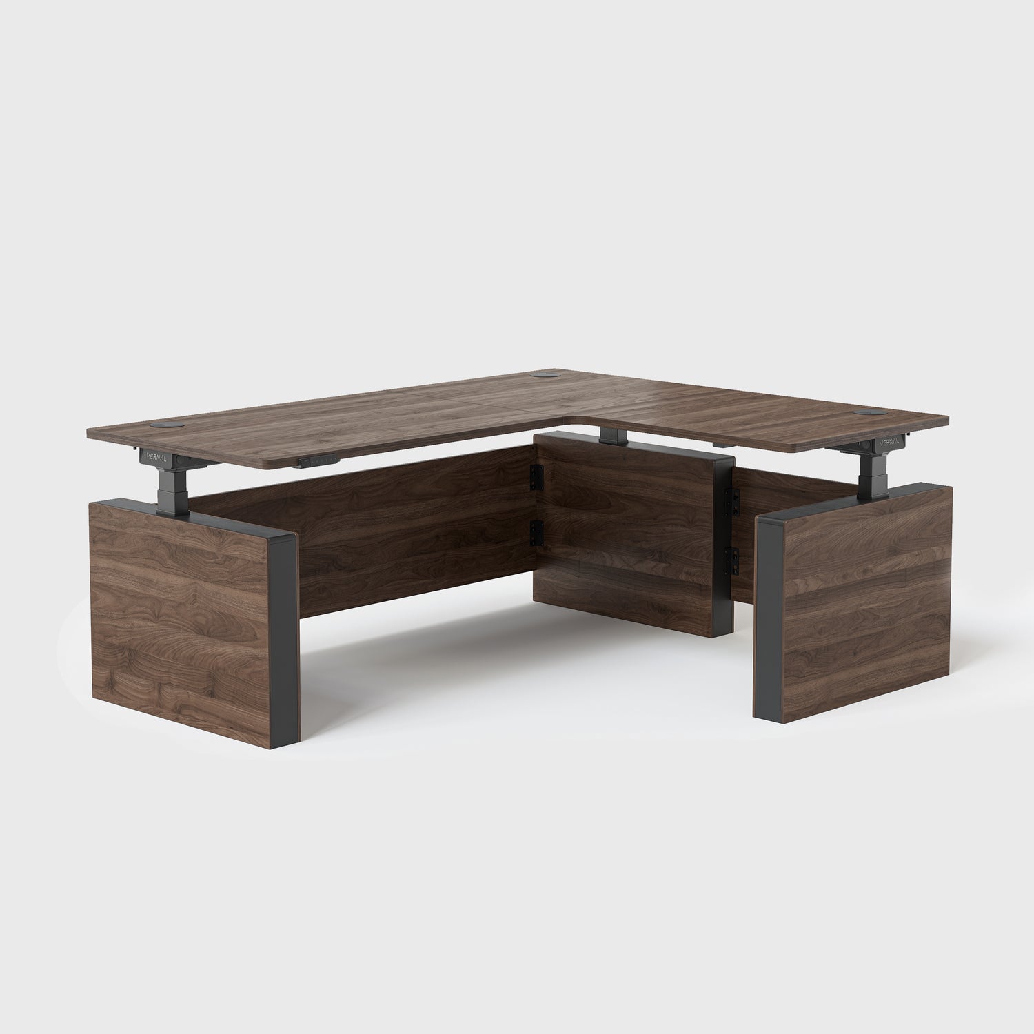 Laminate_Walnut Vernal Executive Standing Desk Right Without Panel-3