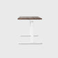 Walnut Vernal Core3 Solid Hardwood Standing Desk White-3