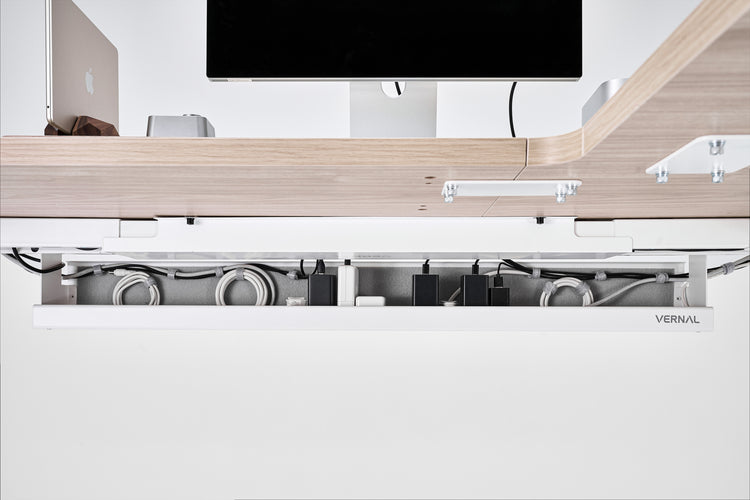 cable management tray white L3