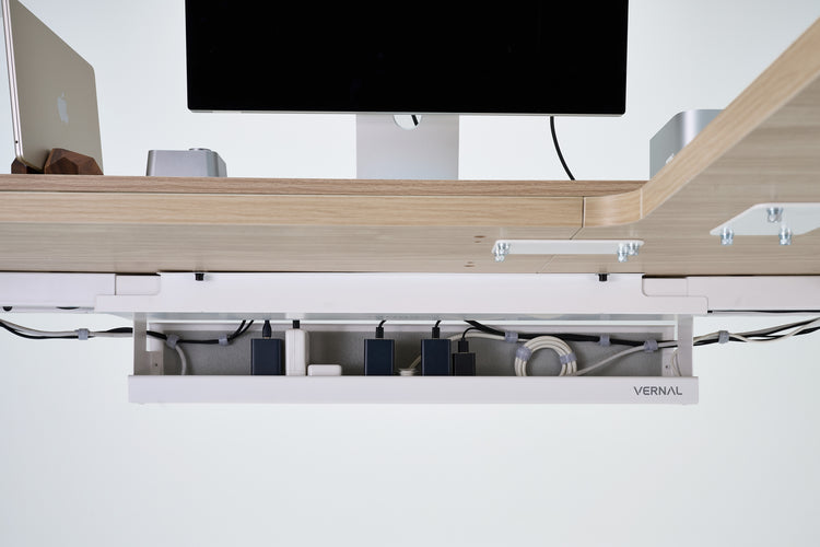 cable management tray white M3