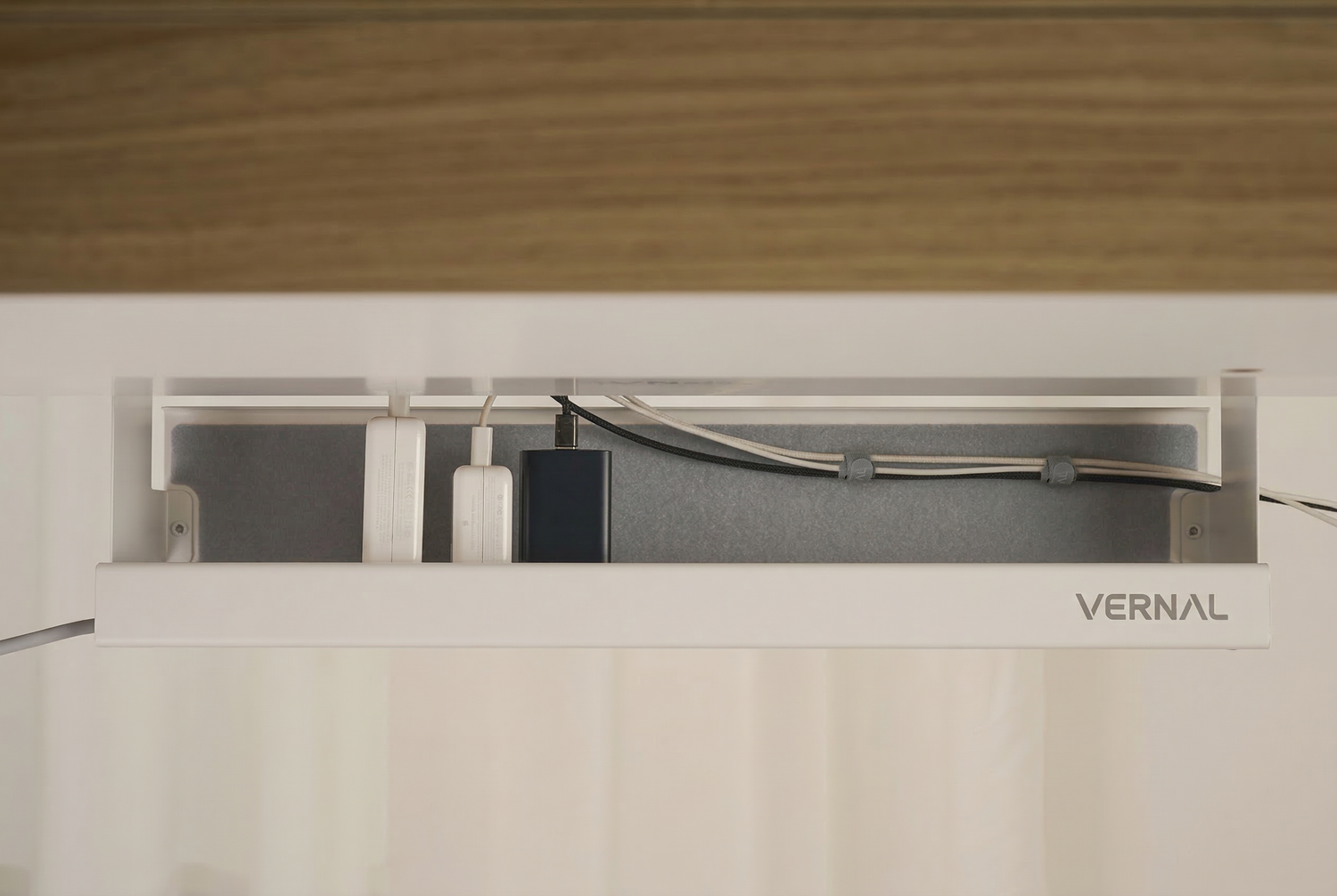 cable management tray white S