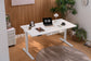 White Vernal Core3 Standing Desk with White Frame-1