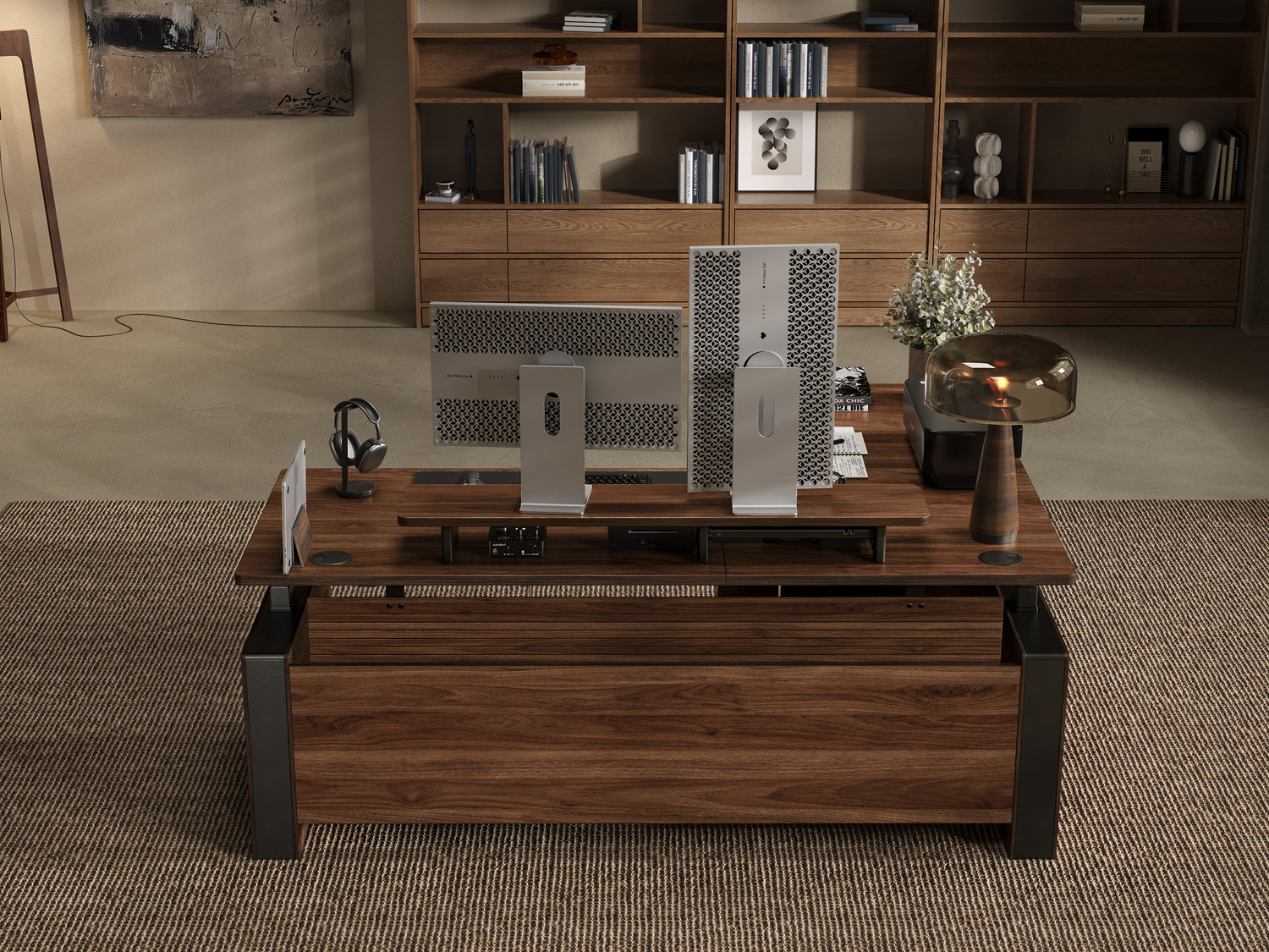 l shaped executive high load