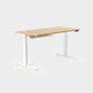 Vernal Standing Desks - Natural Bamboo/White